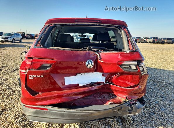 3VV3B7AX7KM064162 2019 VOLKSWAGEN TIGUAN Burgundy Widok z tyłu