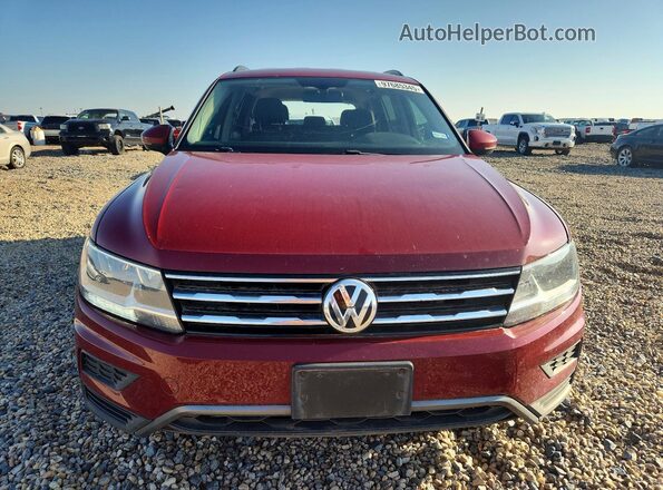 3VV3B7AX7KM064162 2019 VOLKSWAGEN TIGUAN Burgundy Widok z przodu