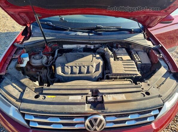 3VV3B7AX7KM064162 2019 VOLKSWAGEN TIGUAN Burgundy Widok komory silnika