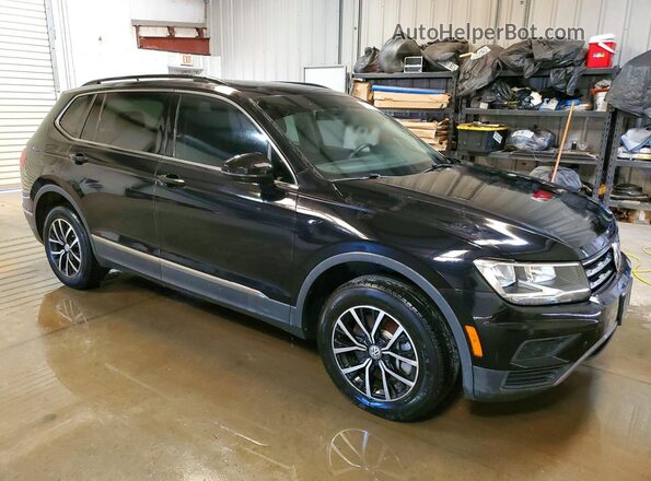 3VV3B7AX7MM099402 2021 VOLKSWAGEN TIGUAN Черный Передняя правая четверть