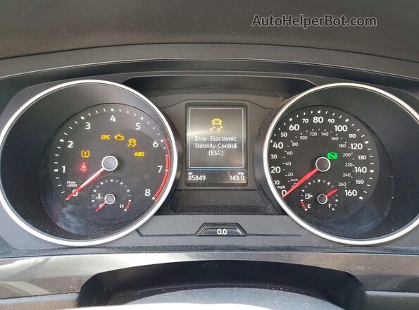 3VV3B7AX7MM099402 2021 VOLKSWAGEN TIGUAN Черный Вид щитка приборов