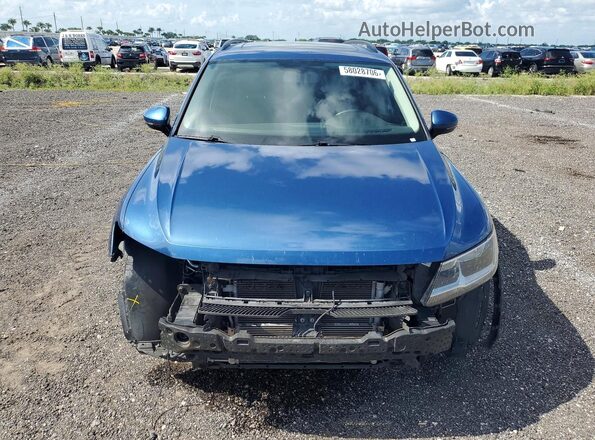 3VV3B7AX8KM052747 2019 VOLKSWAGEN TIGUAN Blue Вид спереду