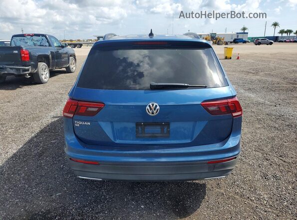 3VV3B7AX8KM052747 2019 VOLKSWAGEN TIGUAN Blue Вид ззаду