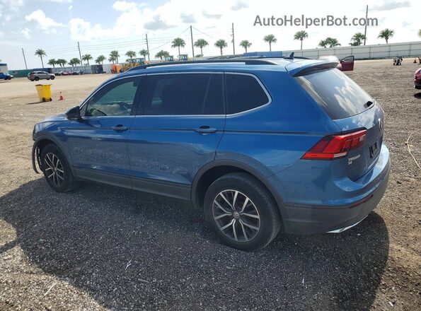 3VV3B7AX8KM052747 2019 VOLKSWAGEN TIGUAN Blue Задня ліва чверть