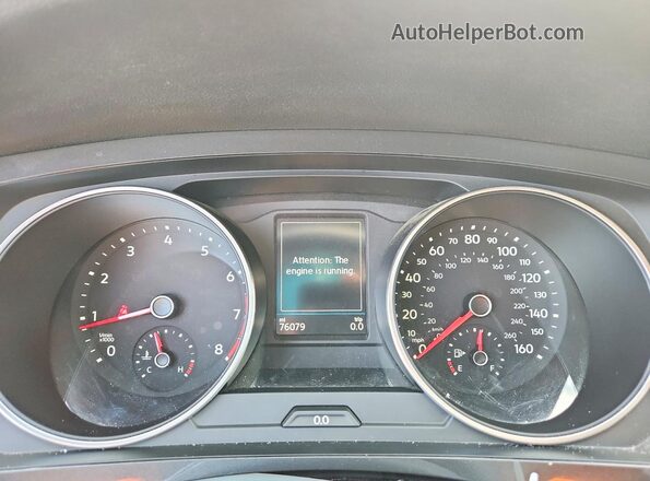 3VV3B7AX8KM102644 2019 VOLKSWAGEN TIGUAN Black Widok zestawu wskaźników