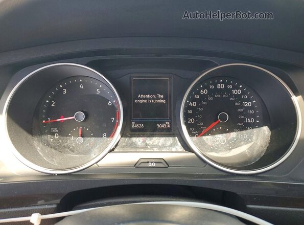 3VV3B7AX8LM032600 2020 VOLKSWAGEN TIGUAN White Vista del cuadro de instrumentos
