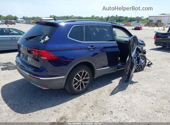 3VV3B7AX8MM127577 2021 VOLKSWAGEN TIGUAN Blue Задня права чверть