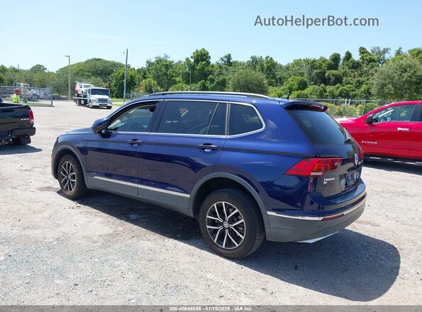 3VV3B7AX8MM127577 2021 VOLKSWAGEN TIGUAN Blue Задня ліва чверть