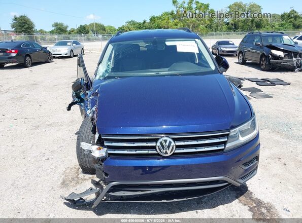 3VV3B7AX8MM127577 2021 VOLKSWAGEN TIGUAN Blue Вид щитка приладів
