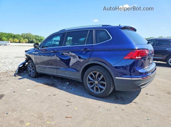 3VV3B7AX8PM045675 2023 VOLKSWAGEN TIGUAN Синий Задняя левая четверть