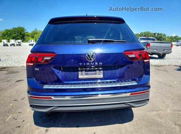 3VV3B7AX8PM045675 2023 VOLKSWAGEN TIGUAN Синий Вид сзади