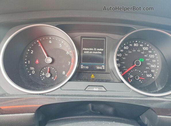 3VV3B7AX9JM029914 2018 VOLKSWAGEN TIGUAN White Vista del cuadro de instrumentos