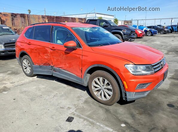 3VV3B7AX9JM162981 2018 VOLKSWAGEN TIGUAN Orange Przód prawy