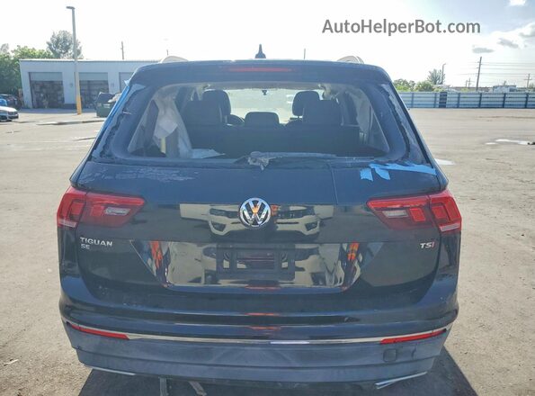 3VV3B7AX9JM207241 2018 VOLKSWAGEN TIGUAN Black Widok z tyłu