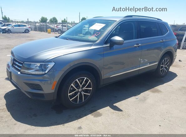 3VV3B7AX9MM058446 2021 VOLKSWAGEN TIGUAN Gray წინა მარცხენა ხედი სამი მეოთხედიდან
