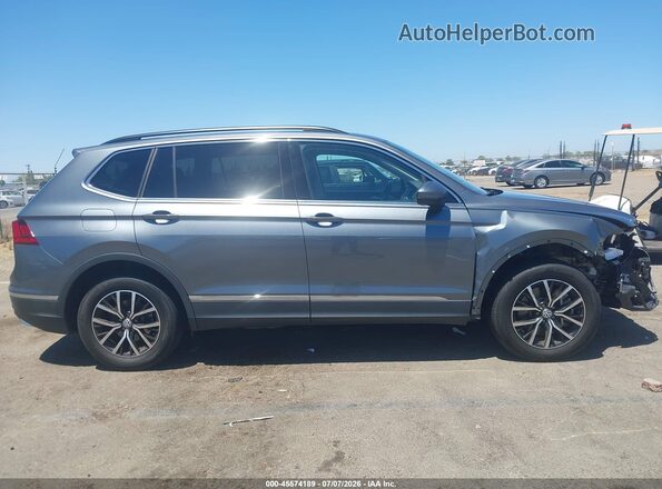 3VV3B7AX9MM058446 2021 VOLKSWAGEN TIGUAN Gray უკანა სალონის ხედი