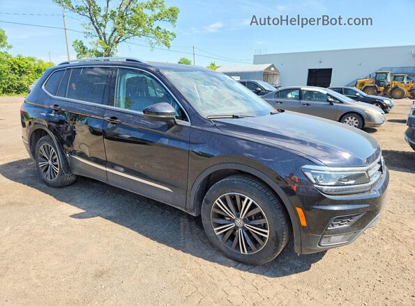 3VV4B7AX0JM185604 2018 VOLKSWAGEN TIGUAN Черный Передняя правая четверть