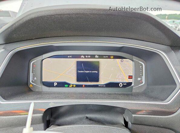 3VV4B7AX1MM109538 2021 VOLKSWAGEN TIGUAN Gray Widok zestawu wskaźników