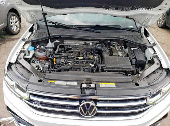 3VV4B7AX3NM164378 2022 VOLKSWAGEN TIGUAN White Вид підкапотного простору