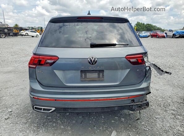 3VV4B7AX7NM023703 2022 VOLKSWAGEN TIGUAN Gray Rear view