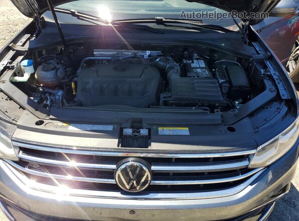3VV4B7AX7NM086493 2022 VOLKSWAGEN TIGUAN Gray Widok komory silnika