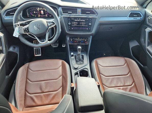 3VV4B7AX9NM154339 2022 VOLKSWAGEN TIGUAN White Вид панелі приладів