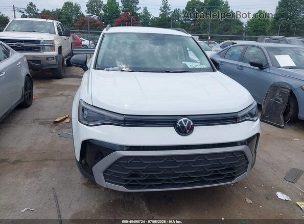 3VV5C7B2XSM024554 2025 VOLKSWAGEN TAOS White Вид щитка приладів