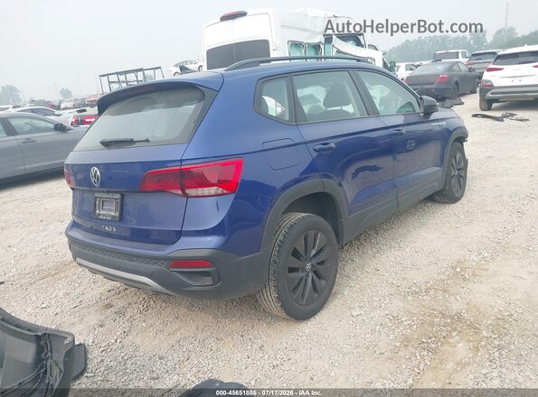 3VV5X7B20RM096250 2024 VOLKSWAGEN TAOS Синий Задняя правая четверть