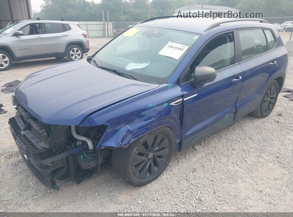 3VV5X7B20RM096250 2024 VOLKSWAGEN TAOS Синий Передняя левая четверть