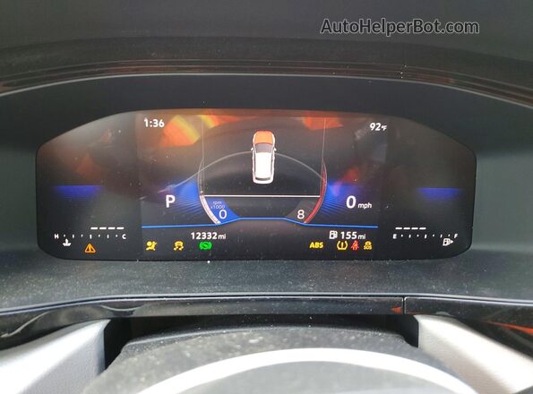 3VV5X7B22RM093608 2024 VOLKSWAGEN TAOS Black Instrument cluster view