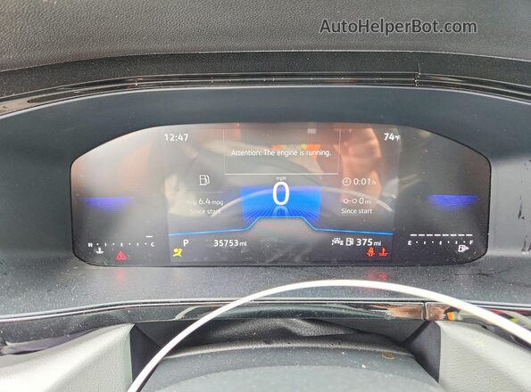 3VV5X7B24RM070444 2024 VOLKSWAGEN TAOS Black Vista del cuadro de instrumentos