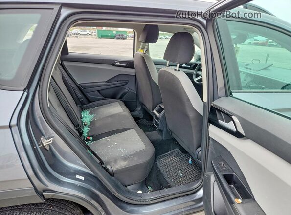 3VV5X7B2XRM123731 2024 VOLKSWAGEN TAOS Blue Հետևի նստատեղերի տեսք