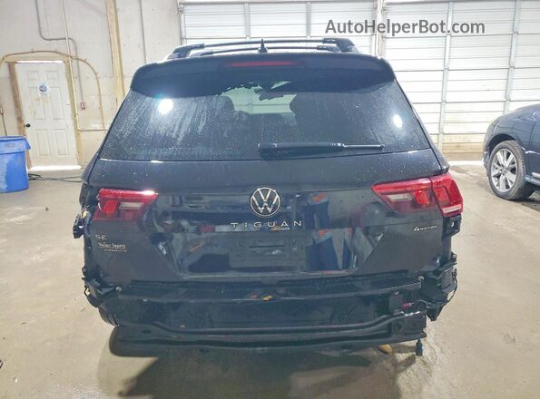 3VV8B7AX4NM000445 2022 VOLKSWAGEN TIGUAN Black Rear view