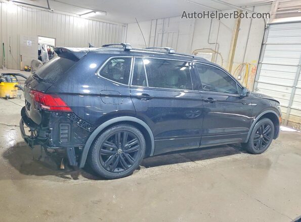 3VV8B7AX4NM000445 2022 VOLKSWAGEN TIGUAN Black Rear right