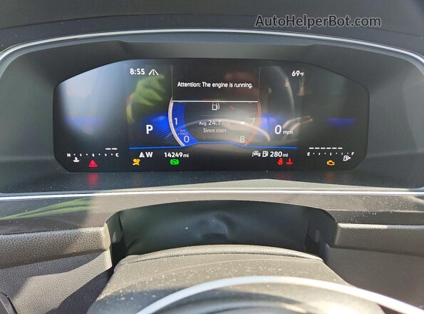 3VV8B7AX6RM230493 2024 VOLKSWAGEN TIGUAN White Instrument cluster view