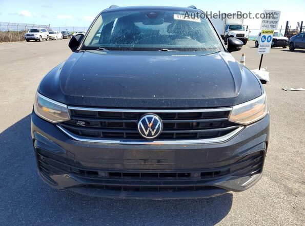 3VV8B7AX9NM081278 2022 VOLKSWAGEN TIGUAN Black Вид спереду