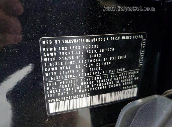 3VV8C7B27TM009282 2026 VOLKSWAGEN TAOS Черный Панорамный вид салона 360°