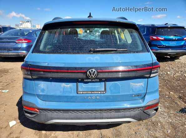 3VV8C7B2XSM051539 2025 VOLKSWAGEN TAOS Blue Rear view