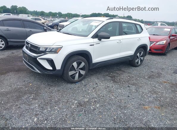 3VV8X7B22RM030053 2024 VOLKSWAGEN TAOS White Առջևի ձախ երեք քառորդ տեսարան