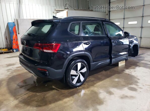 3VV8X7B27RM122095 2024 VOLKSWAGEN TAOS Черный Задняя правая четверть