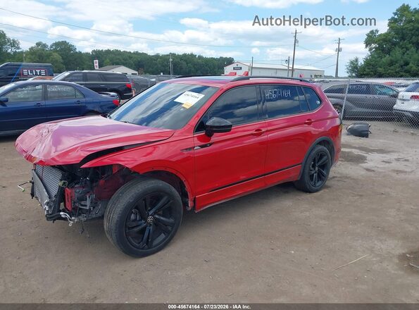 3VVCB7AX1RM046332 2024 VOLKSWAGEN TIGUAN Red წინა მარცხენა ხედი სამი მეოთხედიდან