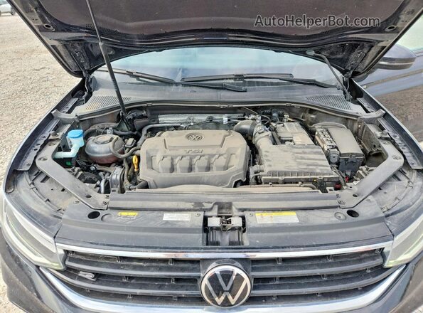 3VVCB7AX6PM117182 2023 VOLKSWAGEN TIGUAN Black Widok wnętrza z tyłu