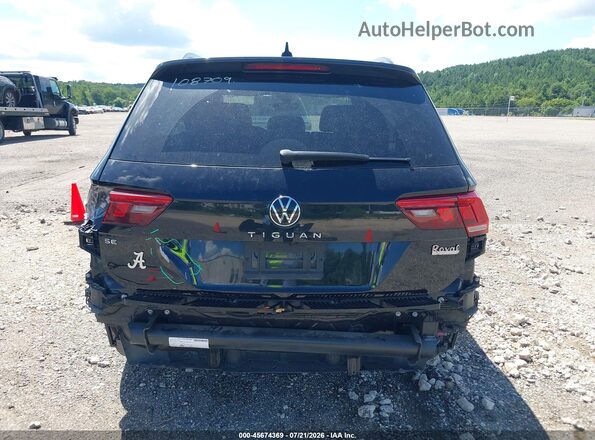 3VVCB7AX8NM145336 2022 VOLKSWAGEN TIGUAN Black Դիմացի տեսք