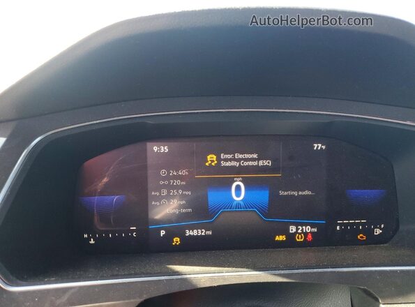 3VVCB7AX9PM035012 2023 VOLKSWAGEN TIGUAN Black Vista del cuadro de instrumentos