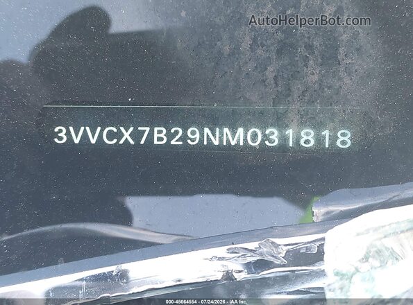 3VVCX7B29NM031818 2022 VOLKSWAGEN TAOS White Vista del compartimento del motor