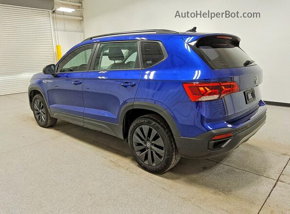 3VVDX7B25NM033814 2022 VOLKSWAGEN TAOS Синий Задняя левая четверть