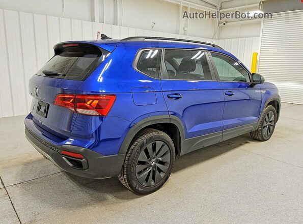 3VVDX7B25NM033814 2022 VOLKSWAGEN TAOS Синий Задняя правая четверть