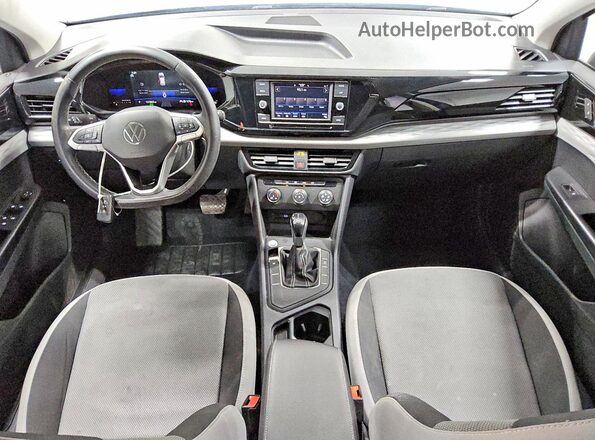 3VVDX7B25NM033814 2022 VOLKSWAGEN TAOS Синий Вид панели приборов