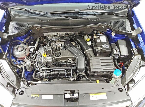 3VVDX7B25NM033814 2022 VOLKSWAGEN TAOS Синий Вид подкапотного пространства