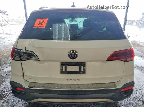 3VVDX7B27NM005206 2022 VOLKSWAGEN TAOS White Вид ззаду